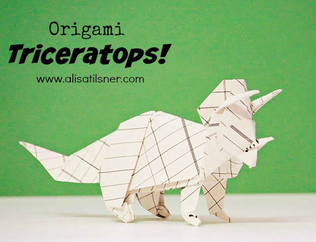 Origami Triceratops