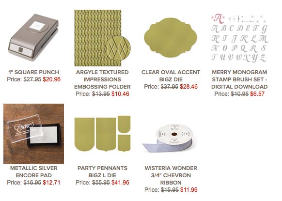 Stampin Up Weekly Deals