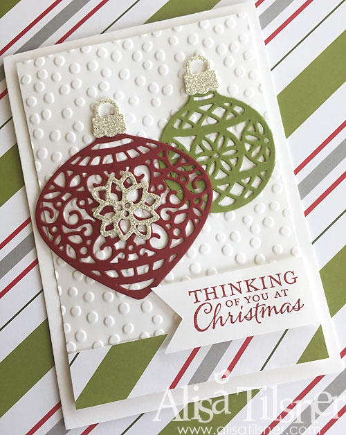 Stampin Up Embellished Ornaments