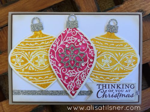 Stampin Up Embellished Ornaments