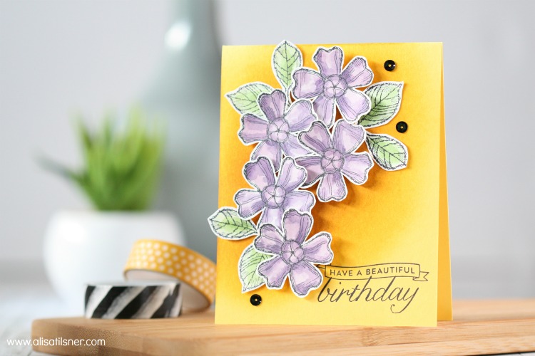 Stampin Up! Birthday Blossoms