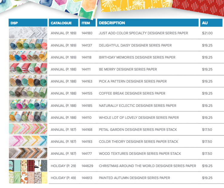Designer Series Paper Share!