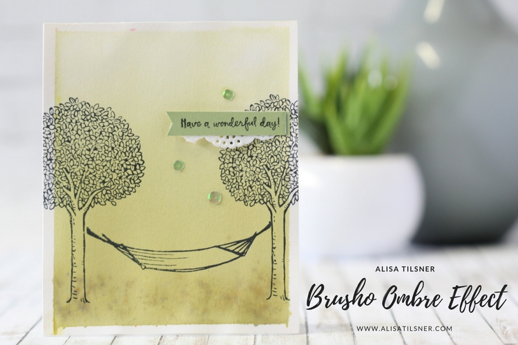 Brusho Ombre Effect