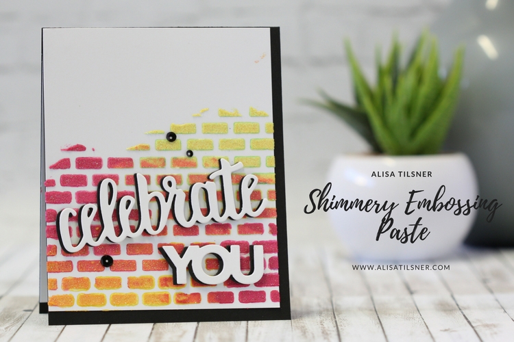 Shimmery Embossing Paste
