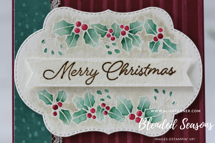Blended Seasons Christmas Card Close Up