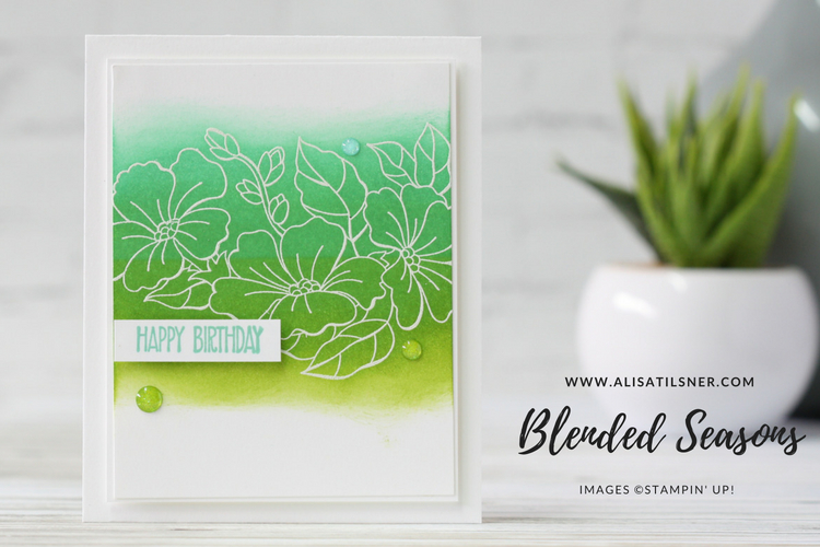Blended Seasons Sponged Card