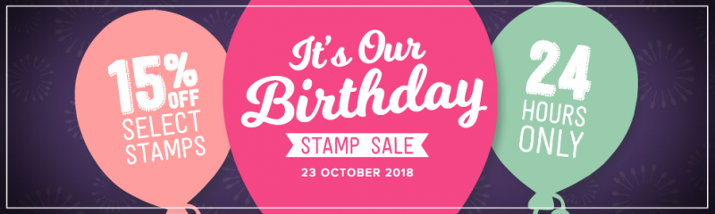 Stampin’ Up! Birthday Sale – 15% Off Select Stamps 24HRS ONLY