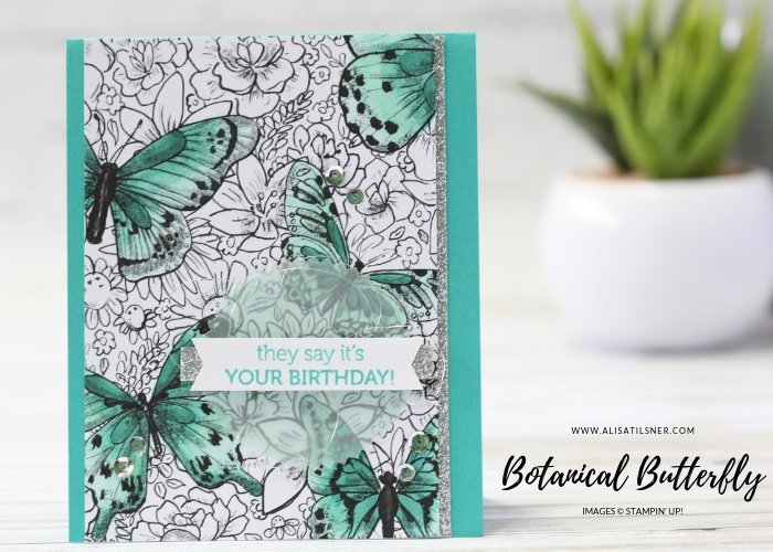 Botanical Butterfly Designer Series paper