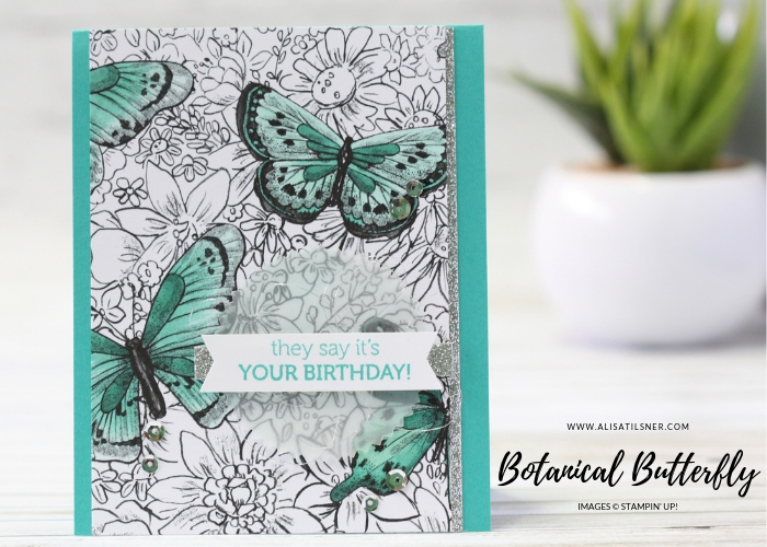 Botanical Butterfly Designer Series Paper