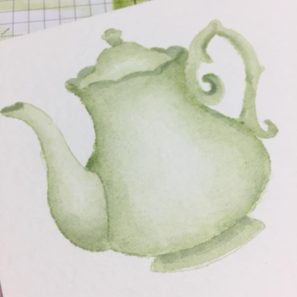 No Line Water Colouring Tutorial