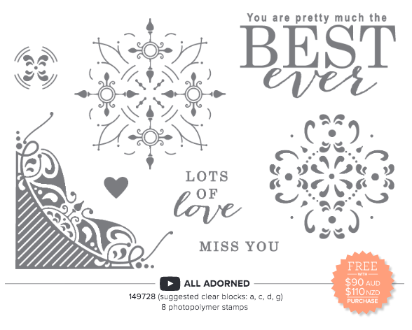 Stampin Up All Adorned