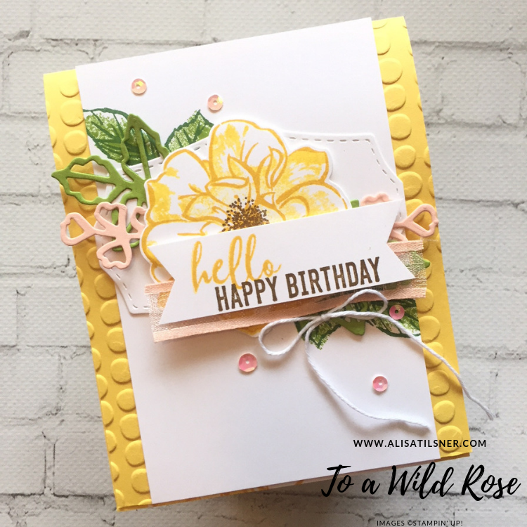 Stampin' Up! To a Wild Rose
