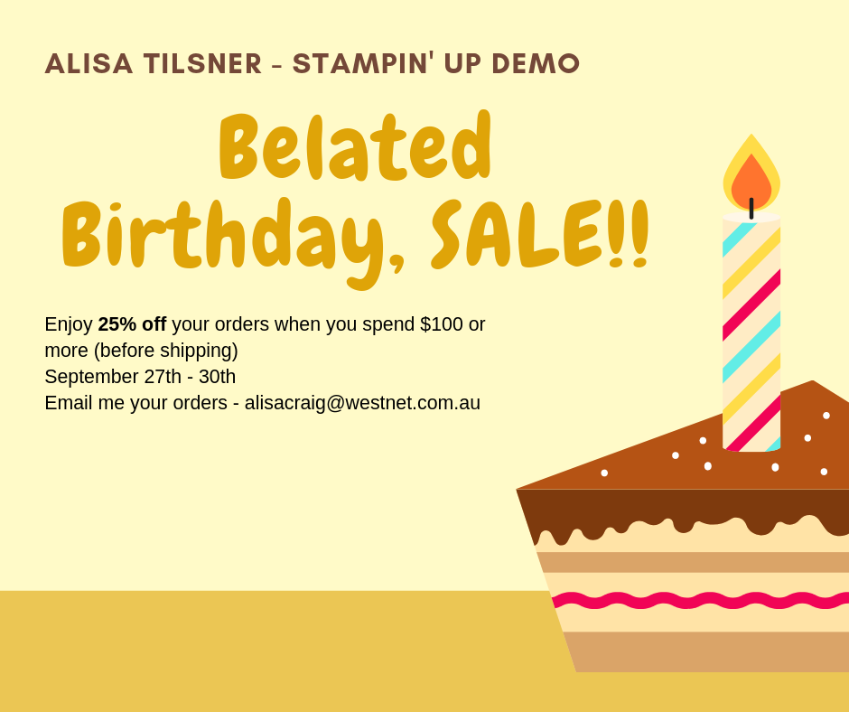 Belated Birthday Sale!