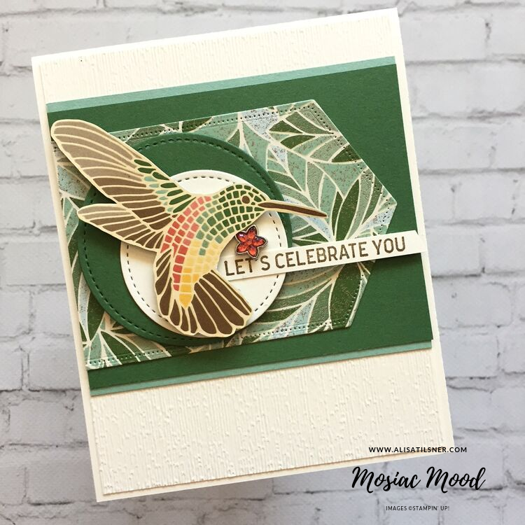 Mosaic Mood Designer Series Paper by Stampin' Up!.  Card created by Alisa Tilsner