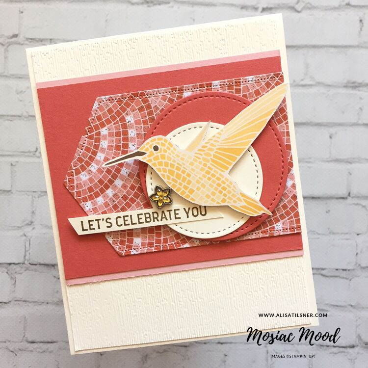 Mosaic Mood Designer Series Paper by Stampin' Up!.  Card created by Alisa Tilsner
