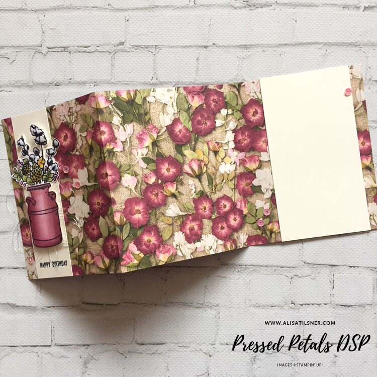 Pressed Petals Designer Series Paper with Country Harvest Stamp Set by Stampin' Up! Card created by Alisa Tilsner