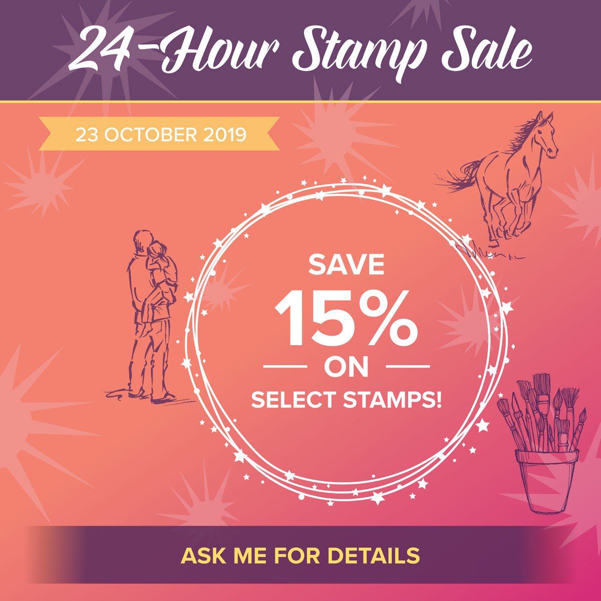 24 Hour Stamp Sale – 23rd October