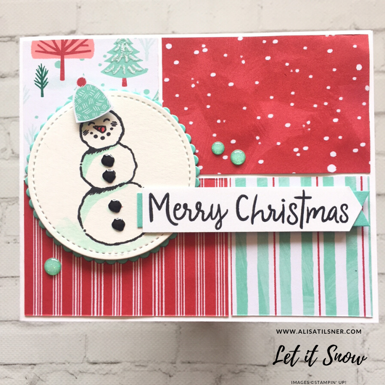 Let it Snow by Stampin' Up!  Card created by Alisa Tilsner