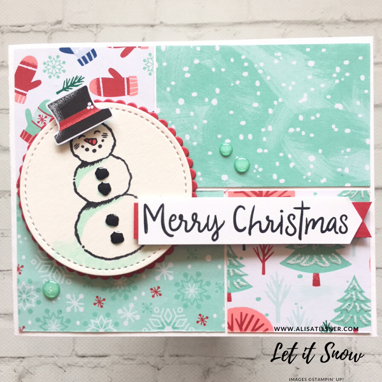 Let it Snow by Stampin' Up!  Card created by Alisa Tilsner