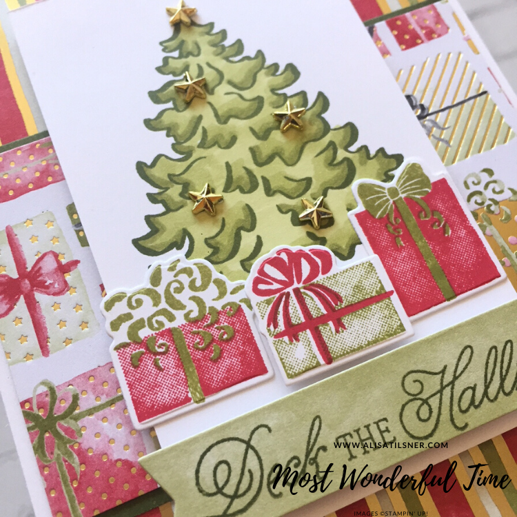 Most Wonderful Time Product Medley by Stampin' Up. Card created by Alisa Tilsner