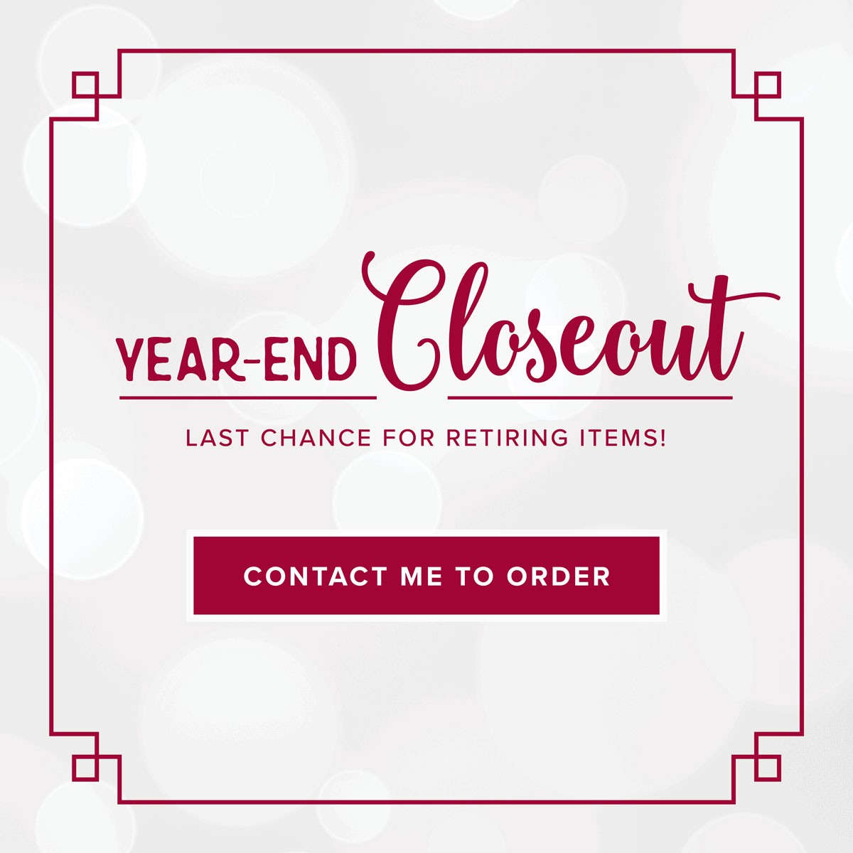Retiring Holiday Products & other Exciting News!!