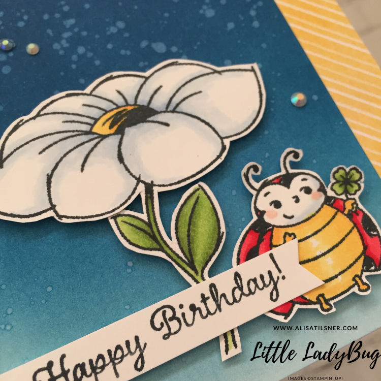 Little Ladybug by Stampin' Up!. Exclusive Sale a Bration Host Set. Card created by Alisa Tilsner