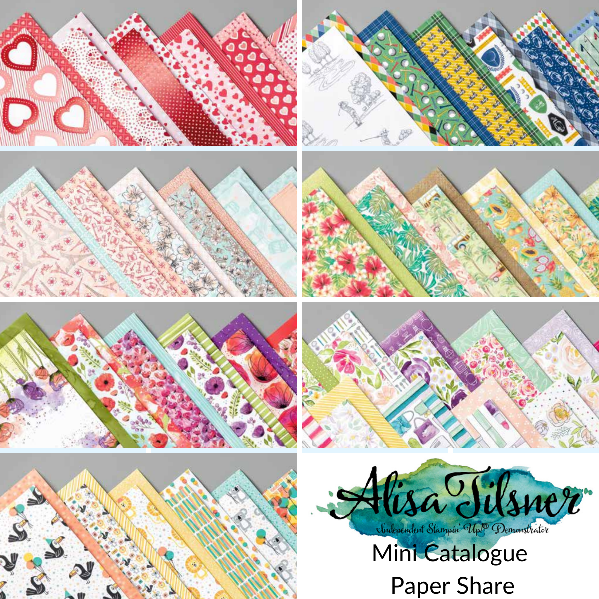 Mini Catalogue Paper and Ribbon Shares