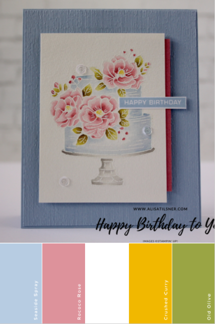 Happy Birthday To You Stamp Set by Stampin' Up! This set is from the Sale a Bration brochure and could be yours FREE with a qualifying order of AU$90. Card by Alisa Tilsner. Stampin' Creative Blog Hop
#alisatilsner #cardmaking #stampinupaustralia #papercrafts #saleabration #stampinupmini #stampinuphappybirthdaytoyou