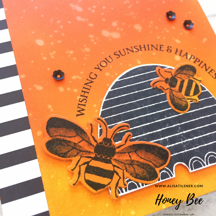 Honey Bee Bundle by Stampin' Up! Card created by Alisa Tilsner