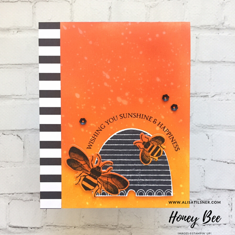 Honey Bee Bundle by Stampin' Up! Card created by Alisa Tilsner