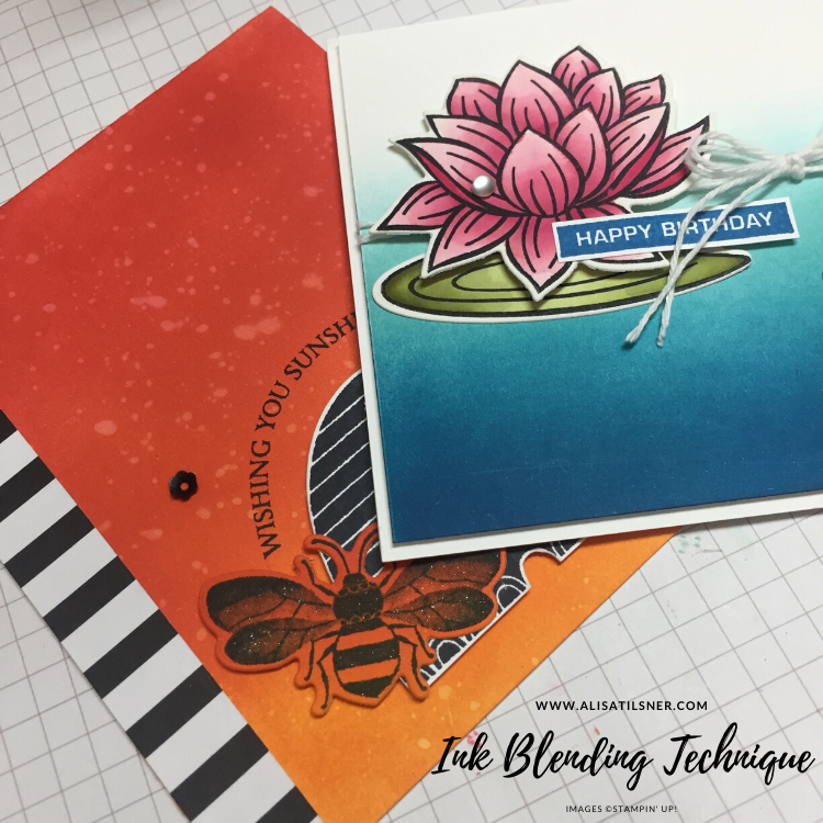How to Ink Blend with Stampin' Up! Inks by Alisa Tilsner