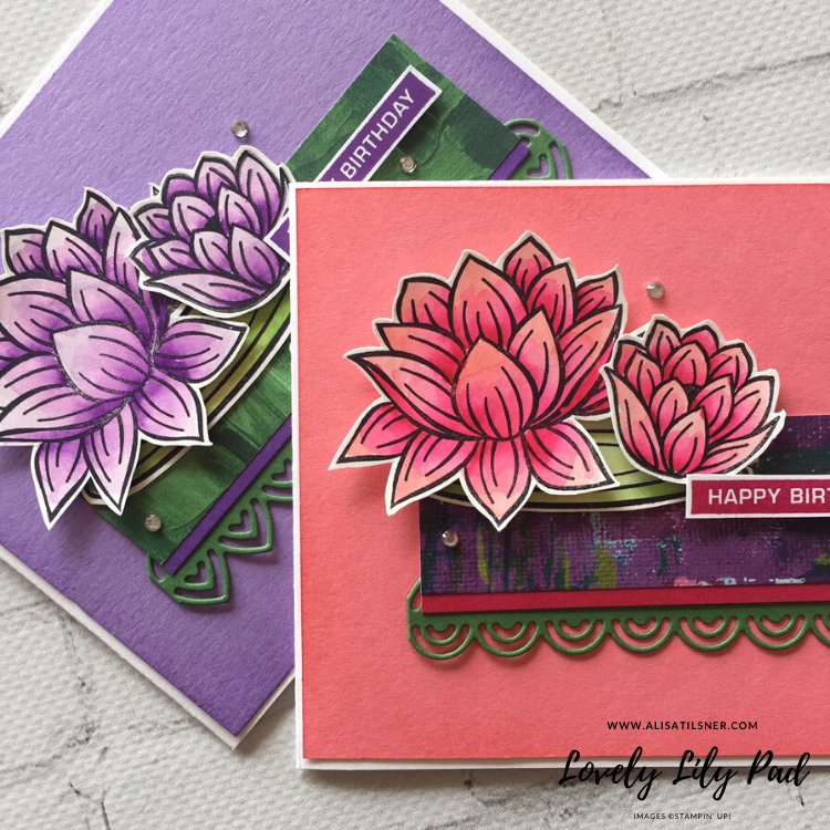 Video Tutorial to help improve your watercolouring.
Card created by Alisa Tilsner, image from Lovely Lily Pad 2020 Sale a Bration Brochure.