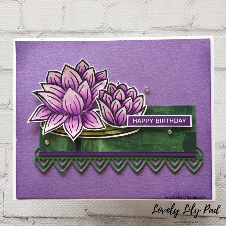 Tips to help you improve your watercolouring.
Card created by Alisa Tilsner, image from Lovely Lily Pad 2020 Sale a Bration Brochure.