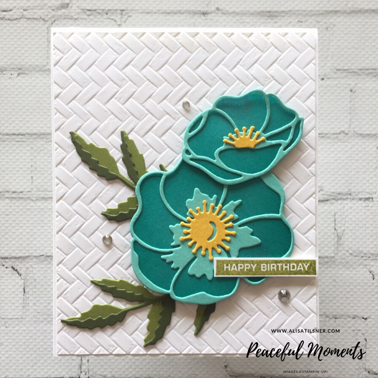 Peaceful Moments Die by Stampin' Up! Card created by Alisa Tilsner. All products used available from Alisa Tilsner