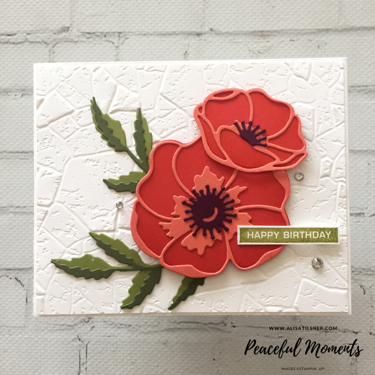 Peaceful Moments Die by Stampin' Up! Card created by Alisa Tilsner. All products used available from Alisa Tilsner