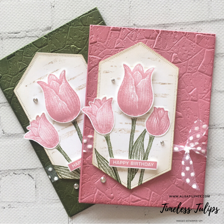 Timeless Tulips by Stampin' Up! Card created by Alisa Tilsner. All products available from Alisa Tilsner Stampin' Up! Demonstrator in Australia