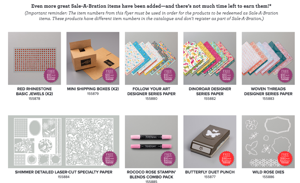 Third Release Sale a Bration Items