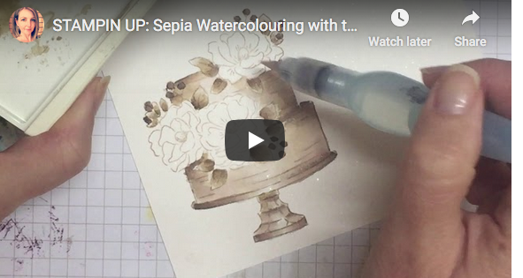 Sepia Watercolouring Tutorial