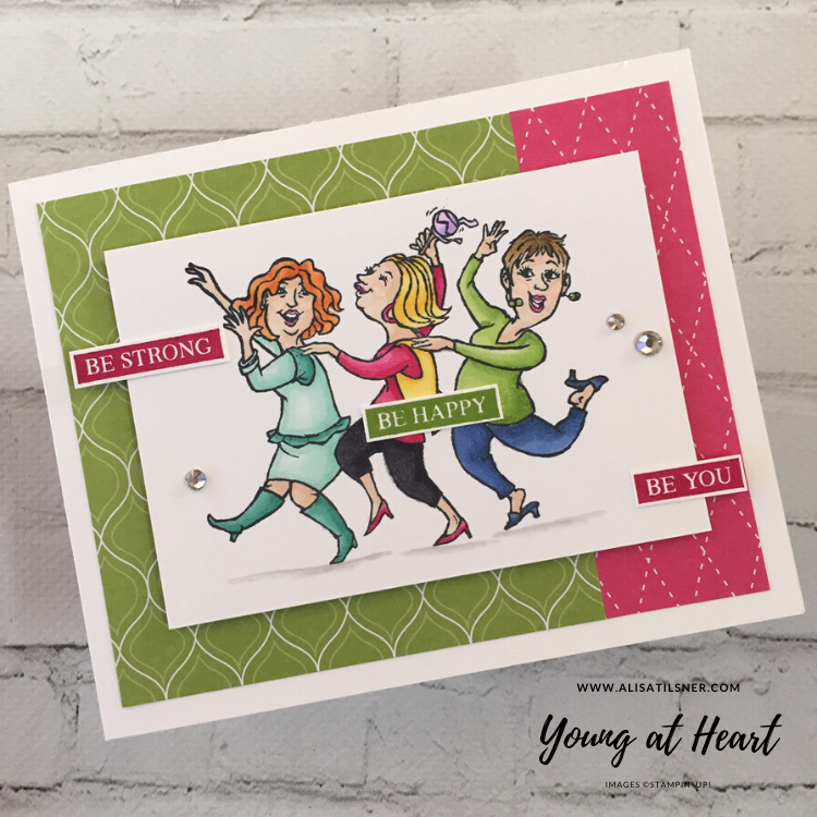 Stampin' Up! Young at Heart stamp set from the Annual Catalogue. Card made by Alisa Tilsner