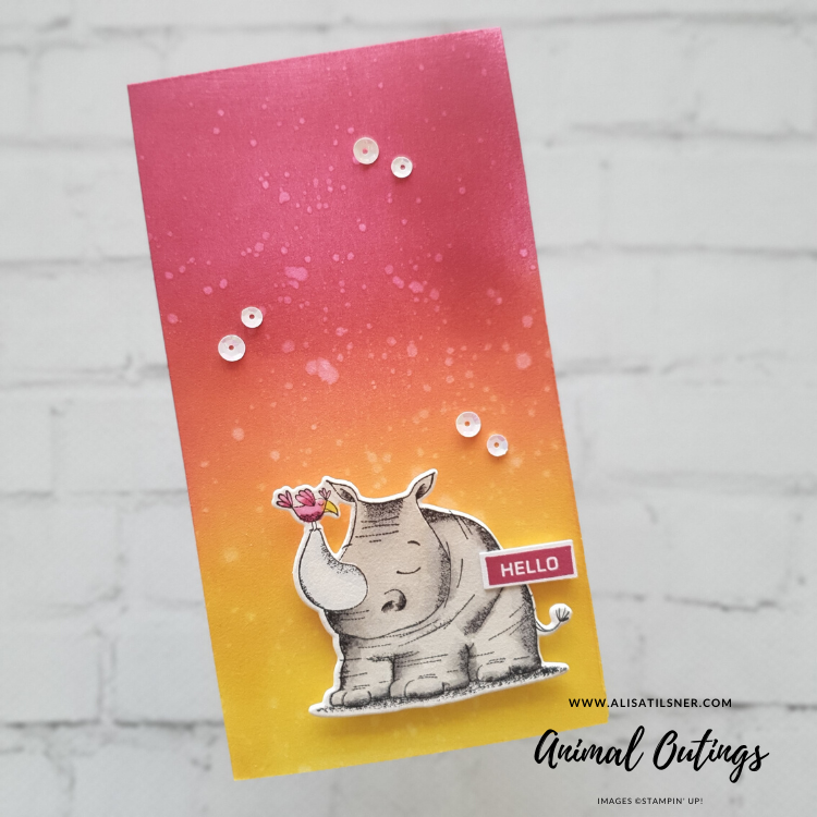 Stampin Up Animal Outings.  Card by Alisa Tilsner