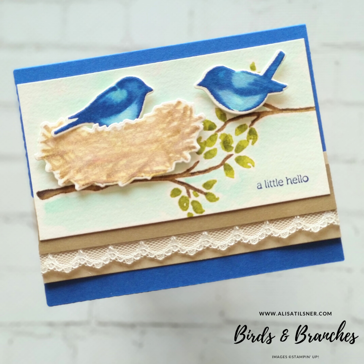 Birds & Branches Sneak Peek from the new 2020 Annual Catalogue. Card by Alisa Tilsner.