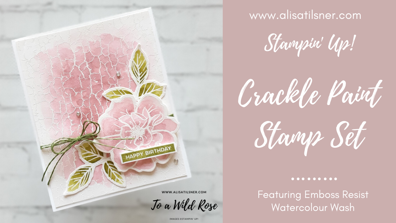 Crackle Paint Emboss Resist Watercolour Wash
