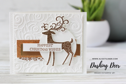 Dashing Deer from Stampin' Up! is Retiring soon! Card by Alisa Tilsner