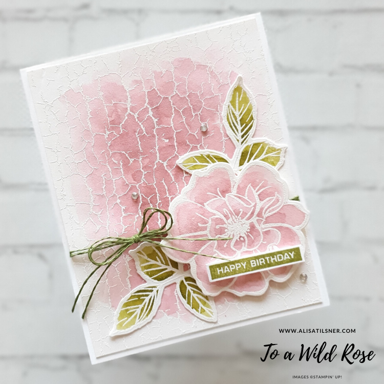 Stampin' Up! Crackle Paint Background Set is retiring soon. Available from Alisa Tilsner - Independent Stampin' Up! Demonstrator