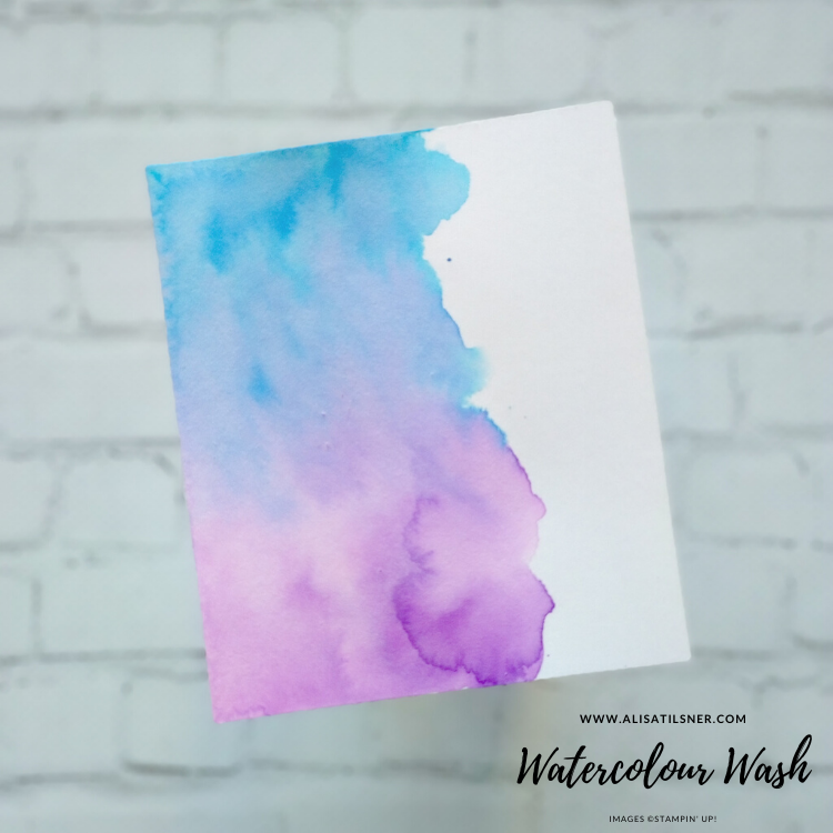 How to create a Watercolour Wash with Stampin’ Up! Ink
