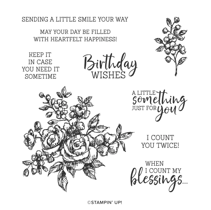 Fancy Phrases Stamp Set by Stampin' Up! Perfect for Card Making