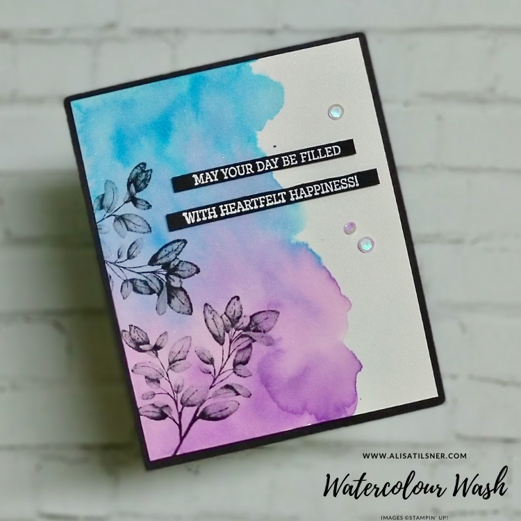 Watercolour Wash Background for Card Making