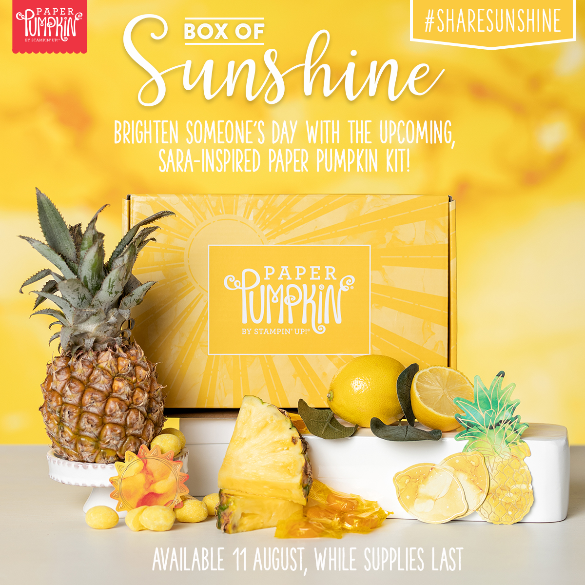 Paper Pumpkin Box of Sunshine