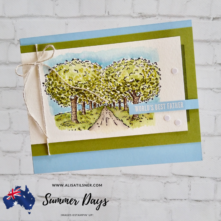 Summer Days Stampin' Up! Host Set, card by Alisa Tilsner in Australia