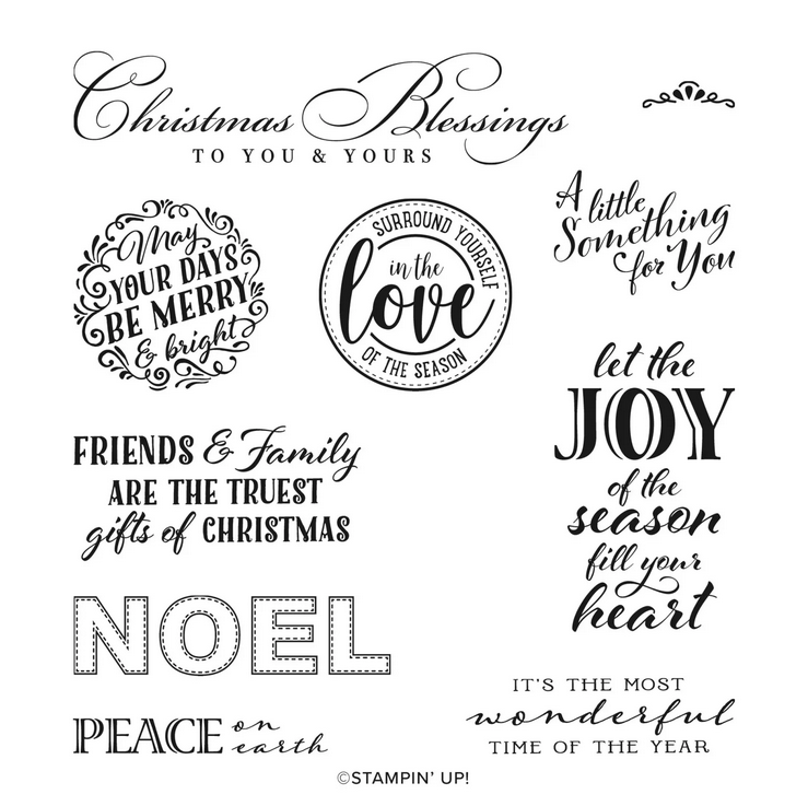 Wrapped in Christmas Stamp Set by Stampin' Up! Available in Australia from Alisa Tilsner